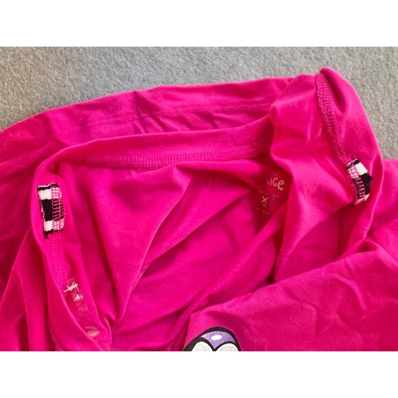 Justice Sport Girls bright Pink GButterfly Graphic T-Shirt XL GUC - Picture 6 of 8